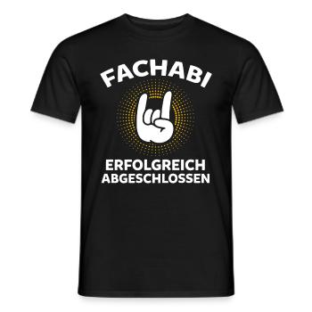 Fachabitur Erfolgreich Fachabifeier Fachabi Schula - Männer T-Shirt - Schwarz - Vorne - AI Model Male 178 light (178cm)