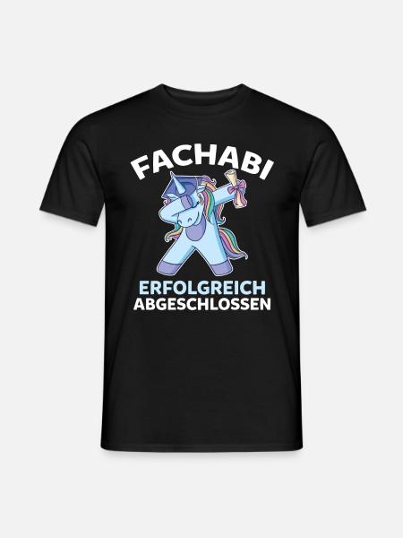 Dabbing Astronaut Fachabi Fachabitur Gymnasium Abi - Männer T-Shirt - Schwarz