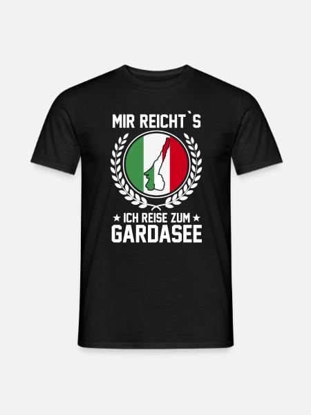 Gardasee Urlaub Geschenk - Männer T-Shirt - Schwarz