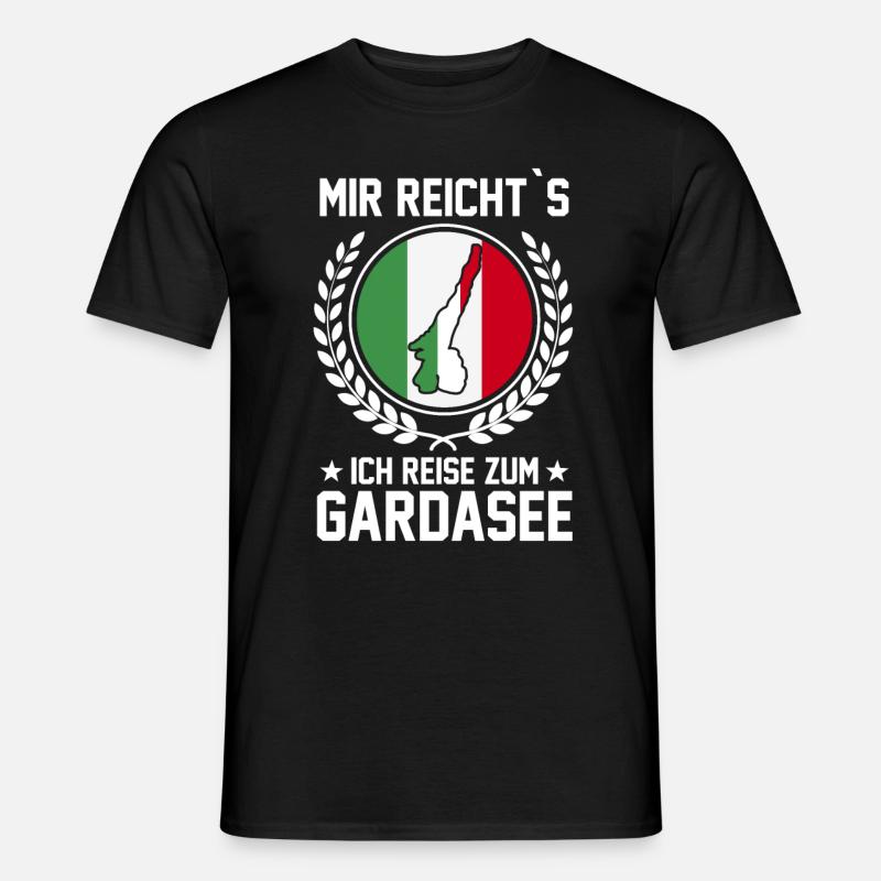 Gardasee Urlaub Geschenk - Männer T-Shirt - Schwarz