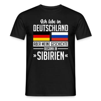 Sibire Deutschland Sibirien Sibirisches - Männer T-Shirt - Schwarz - Vorne - AI Model Male 178 light (178cm)