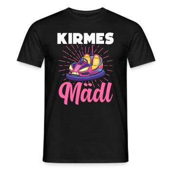 Kirmes Mädl Schausteller Jahrmarkt - Männer T-Shirt - Schwarz - Vorne - AI Model Male 178 light (178cm)