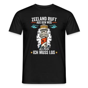 Holland Insel Zeeland - Männer T-Shirt - Schwarz - Vorne - AI Model Male 178 light (178cm)