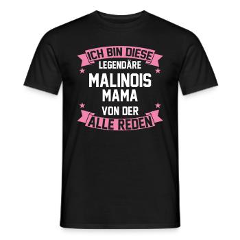 Belgischer Schäferhund Malinoismama Malinois Mama - Männer T-Shirt - Schwarz - Vorne - AI Model Male 178 light (178cm)