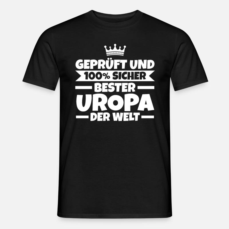 Bester Uropa der Welt - Männer T-Shirt - Schwarz