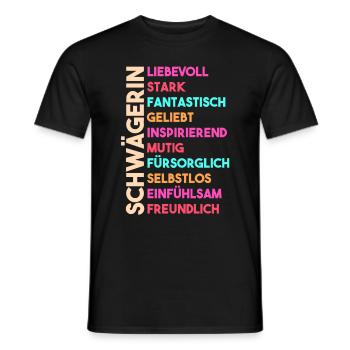 Schwägerin - Männer T-Shirt - Schwarz - Vorne - AI Model Male 178 light (178cm)