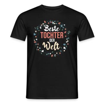 Beste Tochter der Welt - Männer T-Shirt - Schwarz - Vorne - AI Model Male 178 light (178cm)