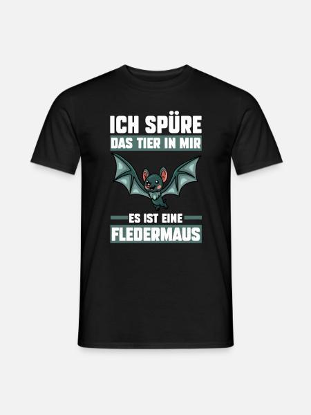 Fledermaus - Männer T-Shirt - Schwarz