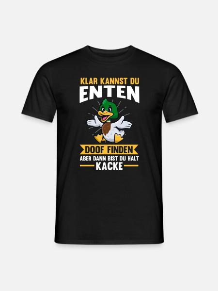 Entenliebhaber Ente Enten - Männer T-Shirt - Schwarz
