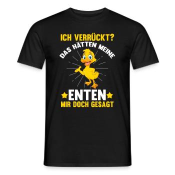 Ente Entenliebhaber Bauernhof Bauer Enten - Männer T-Shirt - Schwarz - Vorne - AI Model Male 178 light (178cm)