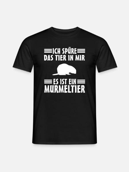 Murmeltier - Männer T-Shirt - Schwarz