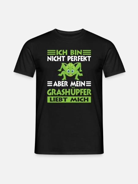 Grashüpfer - Männer T-Shirt - Schwarz