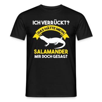 Salamander - Männer T-Shirt - Schwarz - Vorne - AI Model Male 178 light (178cm)
