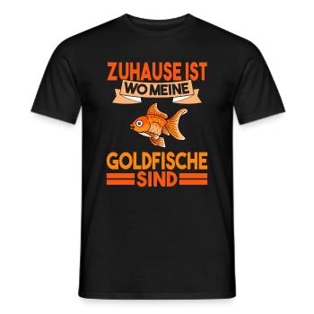 Aquarium Goldfische - Männer T-Shirt - Schwarz - Vorne - AI Model Male 178 light (178cm)