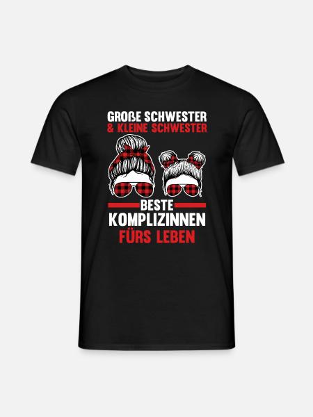 Ich bin die Kleine Schwester das macht mich zum Bo - Männer T-Shirt - Schwarz