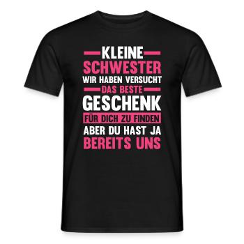 Schwestern Geschwister Schwester - Männer T-Shirt - Schwarz - Vorne - AI Model Male 178 light (178cm)