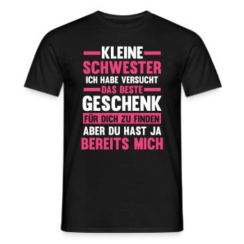 Schwestern Geschwister Schwester - Männer T-Shirt - Schwarz - Vorne - AI Model Male 178 light (178cm)