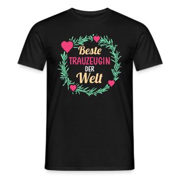 Trauzeugin - Männer T-Shirt - Schwarz - Vorne - AI Model Male 178 light (178cm)