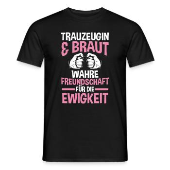 Trauzeugin - Männer T-Shirt - Schwarz - Vorne - AI Model Male 178 light (178cm)