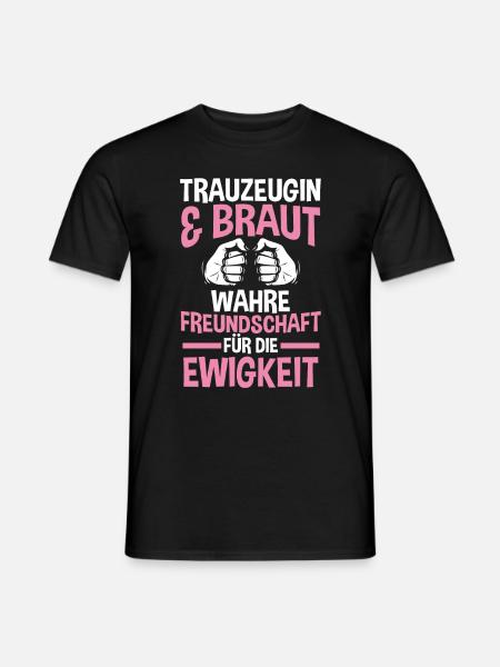 Trauzeugin - Männer T-Shirt - Schwarz