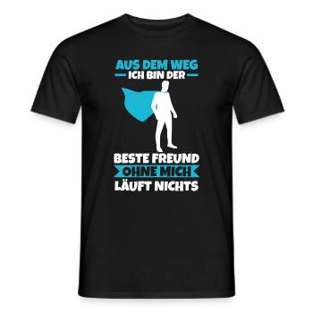 Bester Freund - Männer T-Shirt - Schwarz - Vorne - AI Model Male 178 light (178cm)