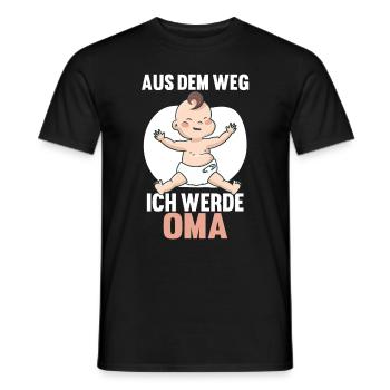 Aus dem Weg ich werde Oma - Männer T-Shirt - Schwarz - Vorne - AI Model Male 178 light (178cm)