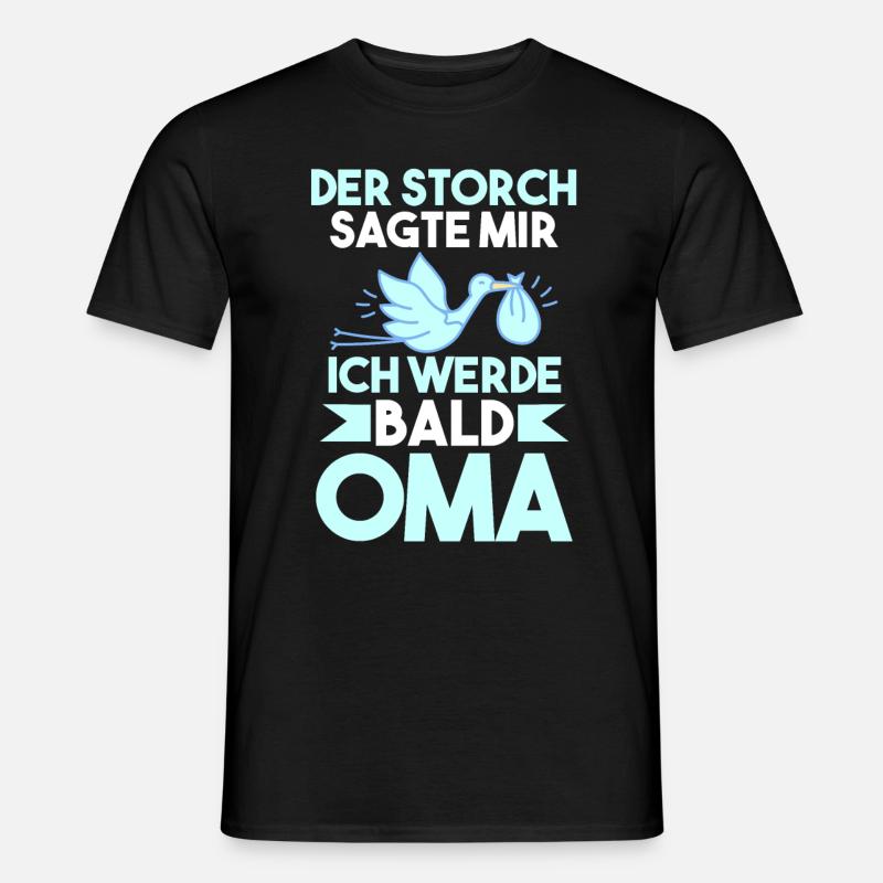 Werdende Oma - Männer T-Shirt - Schwarz