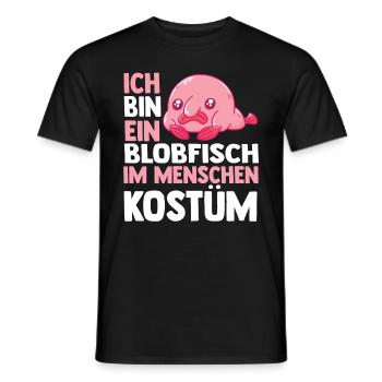 Blobfisch - Männer T-Shirt - Schwarz - Vorne - AI Model Male 178 light (178cm)