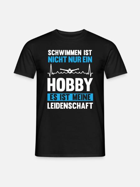 Schwimmen Schwimmer - Männer T-Shirt - Schwarz