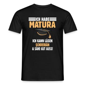 Maturanten Matura - Männer T-Shirt - Schwarz - Vorne - AI Model Male 178 light (178cm)