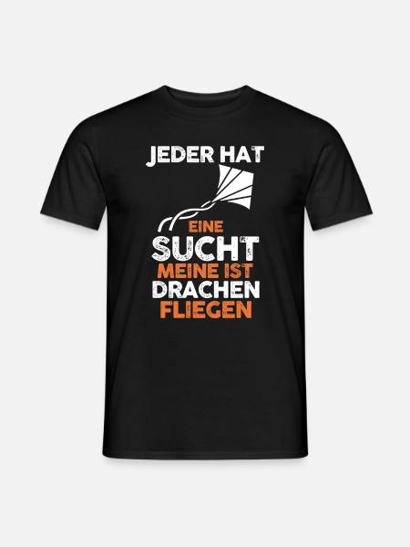 Drachenfliegen - Männer T-Shirt - Schwarz
