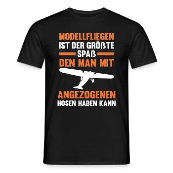 Modellfliegen Modellflieger Modellflug - Männer T-Shirt - Schwarz - Vorne - AI Model Male 178 light (178cm)