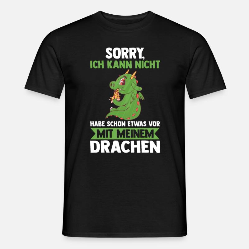 Drachen - Männer T-Shirt - Schwarz