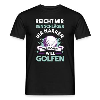 Golf Golfer - Männer T-Shirt - Schwarz - Vorne - AI Model Male 178 light (178cm)