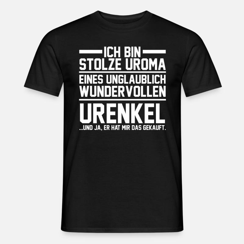 Urenkel Großmutter Uroma - Männer T-Shirt - Schwarz