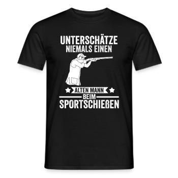 Schießsport Sportschießen Schützenverein - Männer T-Shirt - Schwarz - Vorne - AI Model Male 178 light (178cm)