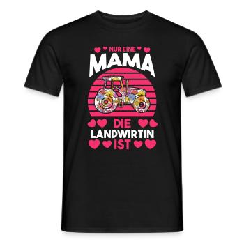 Mama Mutter Landwirtin - Männer T-Shirt - Schwarz - Vorne - AI Model Male 178 light (178cm)