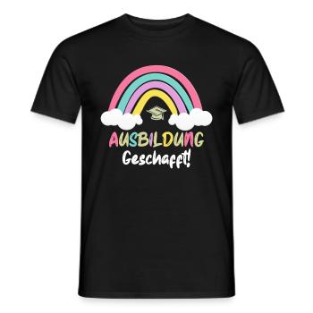 Ausbildung Geschafft Abschiedsgeschenk 2024 - Männer T-Shirt - Schwarz - Vorne - AI Model Male 178 light (178cm)