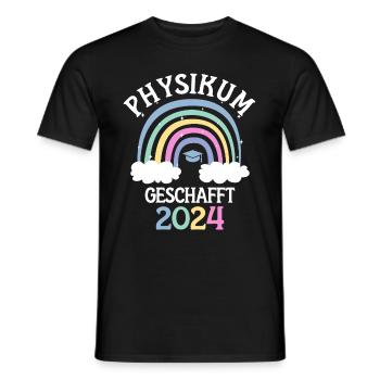 Physikum geschafft!!! Medizinstudent Universität - Männer T-Shirt - Schwarz - Vorne - AI Model Male 178 light (178cm)