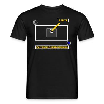 Retired electrician - Men's T-Shirt - black - Front - AI Model Male 178 light (178cm)