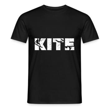 Kitesurfing - Männer T-Shirt - Schwarz - Vorne - AI Model Male 178 light (178cm)