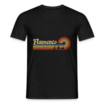 Flamenco - Männer T-Shirt - Schwarz - Vorne - AI Model Male 178 light (178cm)