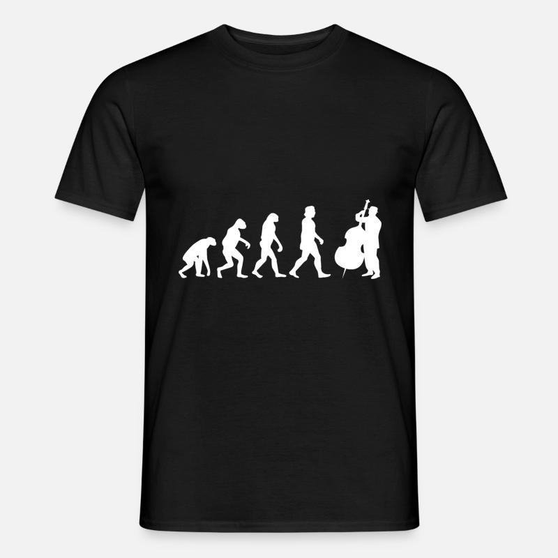 Kontrabass - Männer T-Shirt - Schwarz