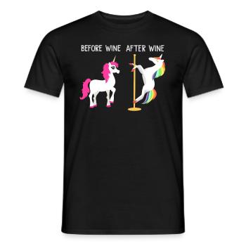 Licorne ivre - T-shirt homme - noir - Devant - AI Model Male 178 light (178cm)
