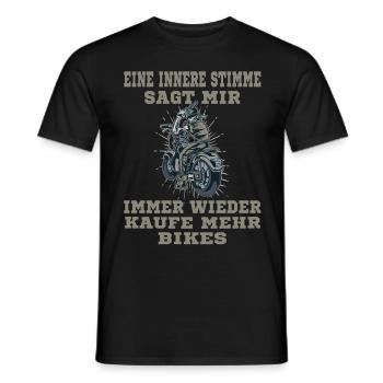 Bike Quad Chopper Biker - Männer T-Shirt - Schwarz - Vorne - AI Model Male 178 light (178cm)