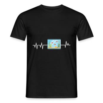 Aquarium - T-shirt homme - noir - Devant - AI Model Male 178 light (178cm)