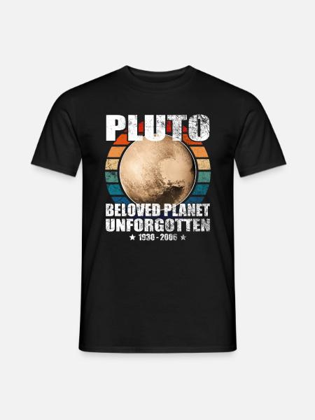 Pluton est une planète, la mémoire, inoubliable - T-shirt homme - noir