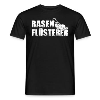 Rasenflüsterer Rasenmäher Rasen mähen Rasenpfleger - Männer T-Shirt - Schwarz - Vorne - AI Model Male 178 light (178cm)