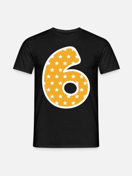 Six - Men's T-Shirt - black