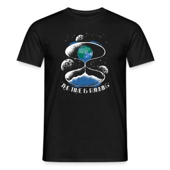 Earth Climate Change Sustainable Environment Gift - Men's T-Shirt - black - Front - AI Model Male 178 light (178cm)